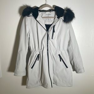 Calvin Klein Winter Coat with Removable Hood Sz XL